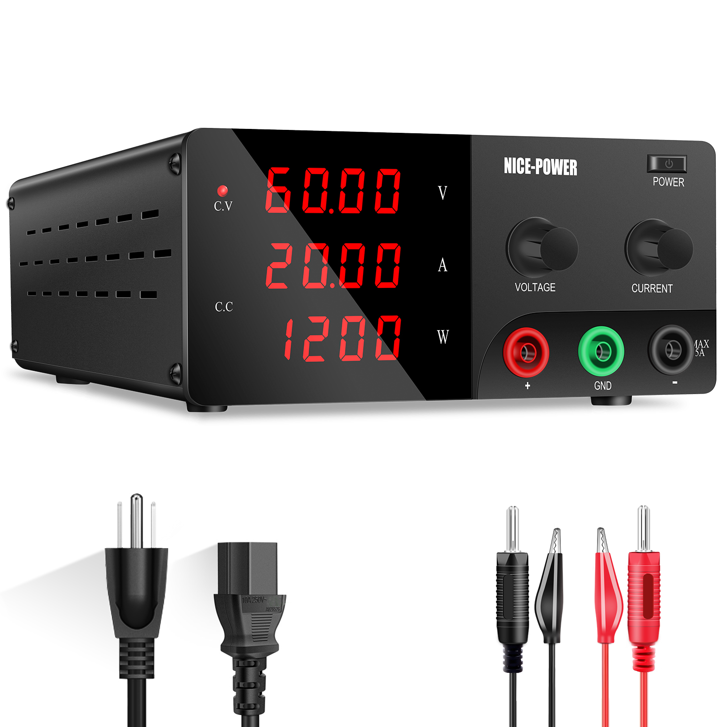 Source d'alimentation de banc  - High Power 60V 20A Bench Power Supply avis et prix